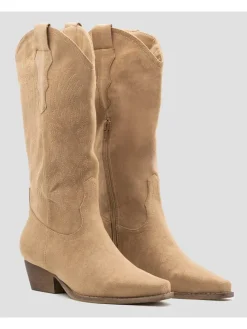 Stiefel in Beige