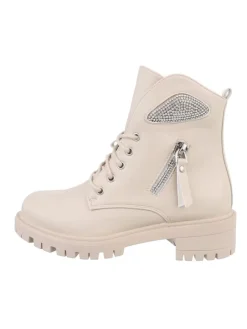 Stiefelette in Beige