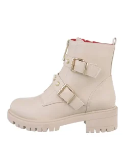 Stiefelette in Beige