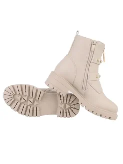 Stiefelette in Beige