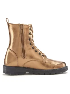 Stiefelette in bronzefarben