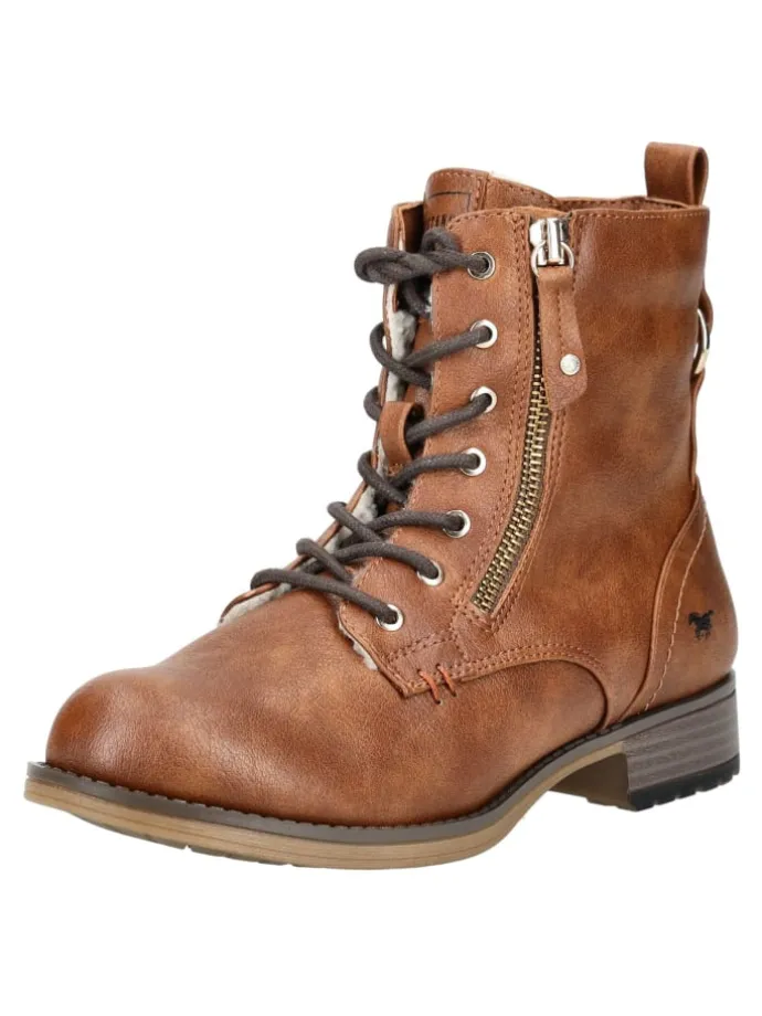 Stiefelette in Cognac