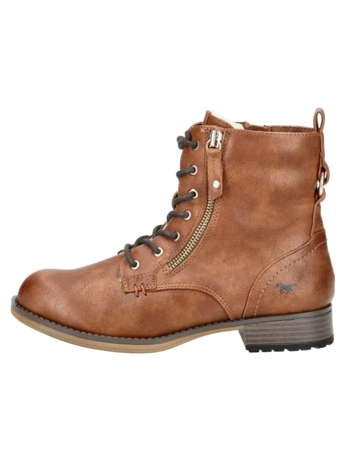 Stiefelette in Cognac