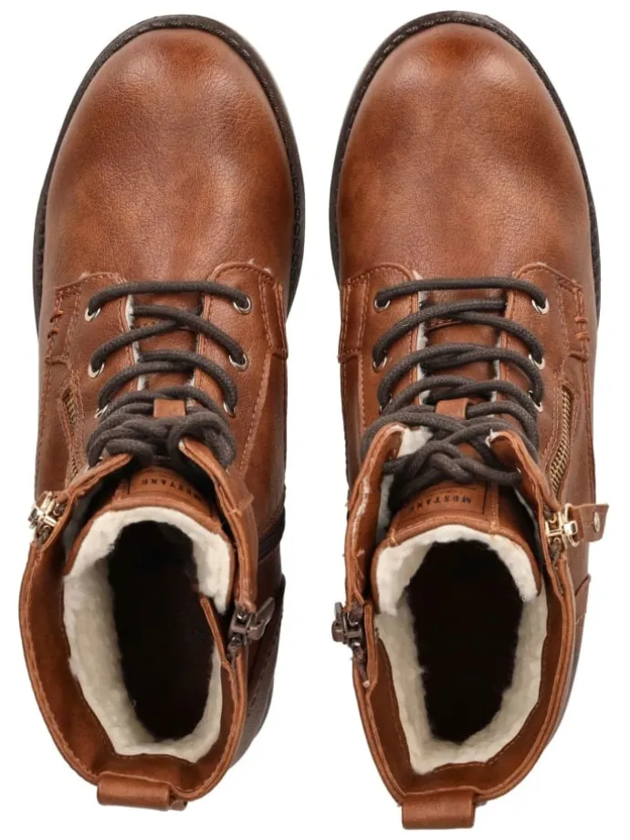 Stiefelette in Cognac