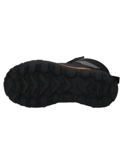 Stiefelette in Grau/Orange