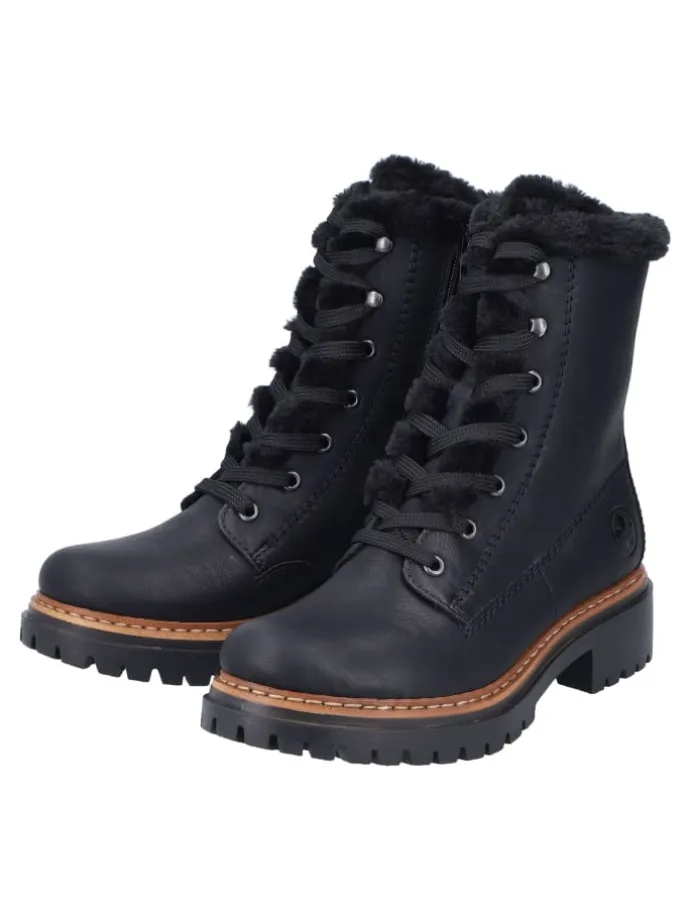 Stiefelette in Schwarz