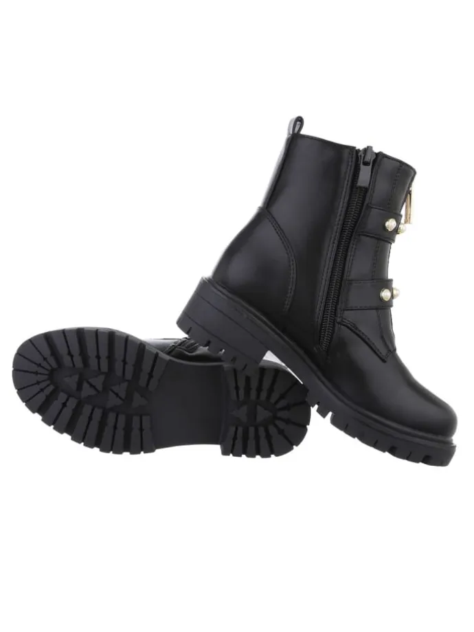 Stiefelette in Schwarz