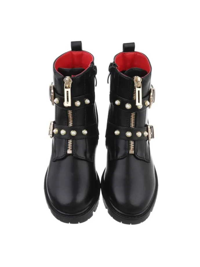 Stiefelette in Schwarz