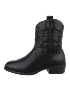 Stiefelette in Schwarz