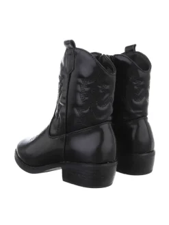 Stiefelette in Schwarz