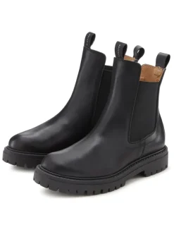 Stiefelette in schwarz