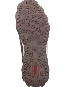 Stiefelette in Schwarz/Braun