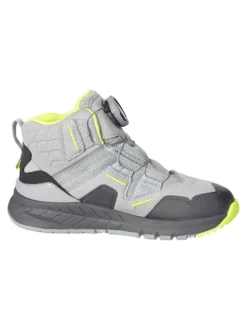 Stiefelette in Schwarz/Rot