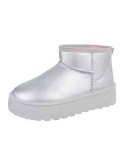 Stiefelette in Silber
