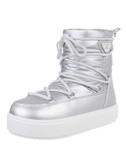 Stiefelette in Silber