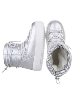 Stiefelette in Silber