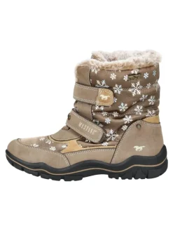 Stiefelette in Taupe