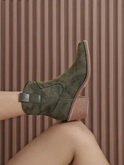 Stiefeletten in Grün