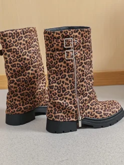 Stiefeletten in Hellbraun/ Schwarz