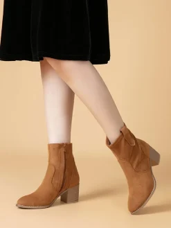 Stiefeletten in Hellbraun