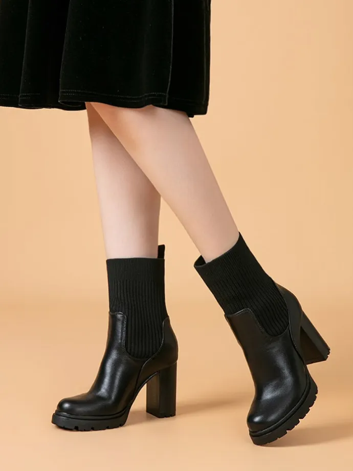 Stiefeletten in Schwarz