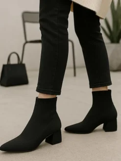 Stiefeletten in Schwarz