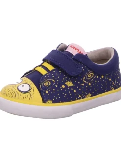 Stoffslipper in blau