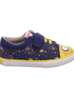 Stoffslipper in blau