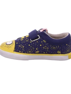 Stoffslipper in blau