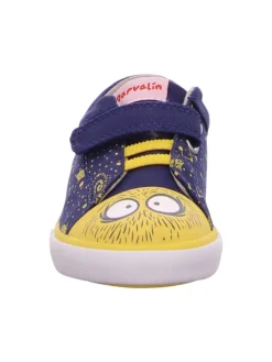 Stoffslipper in blau