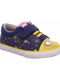 Stoffslipper in blau