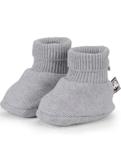 Strick-Hausschuhe in Grau