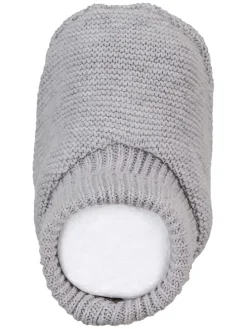 Strick-Hausschuhe in Grau