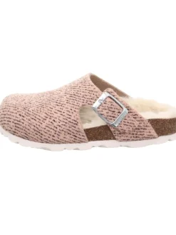 Tieffußbett Pantolette FUSSBETTPANTOFFEL in Braun/Mehrfarbig