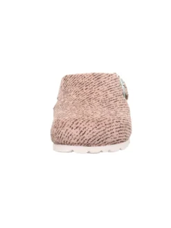 Tieffußbett Pantolette FUSSBETTPANTOFFEL in Braun/Mehrfarbig