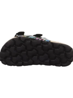 Tieffußbett Pantolette FUSSBETTPANTOFFEL in Schwarz