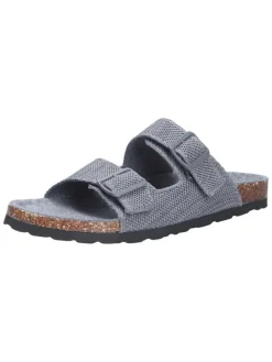 Tieffußbett Pantolette MERINO SLIDES in grau