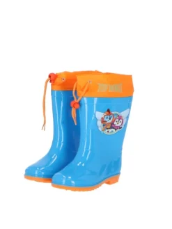 Topwings Wasserdichte Regenstiefel Outdoor Gummistiefel für Kinder in Blau