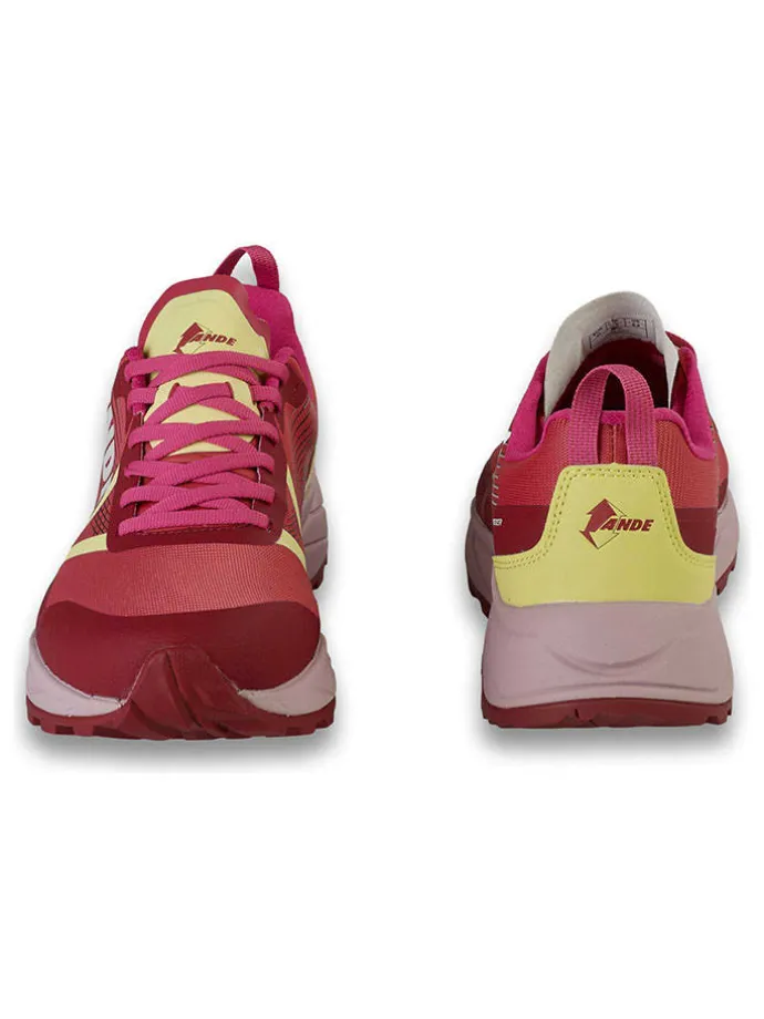 Trekkingschuhe "Thunder" in Rot/ Gelb/ Pink