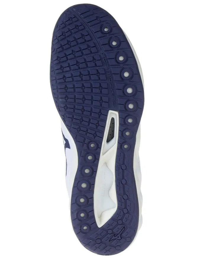 Volleyballschuhe "Wave Luminous" in Weiß/ Dunkelblau