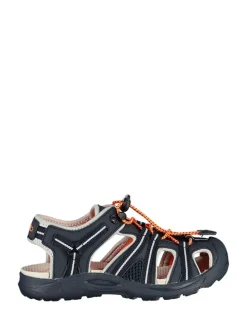Wanderhalbsandalen "Aquaril" in Dunkelblau/ Orange