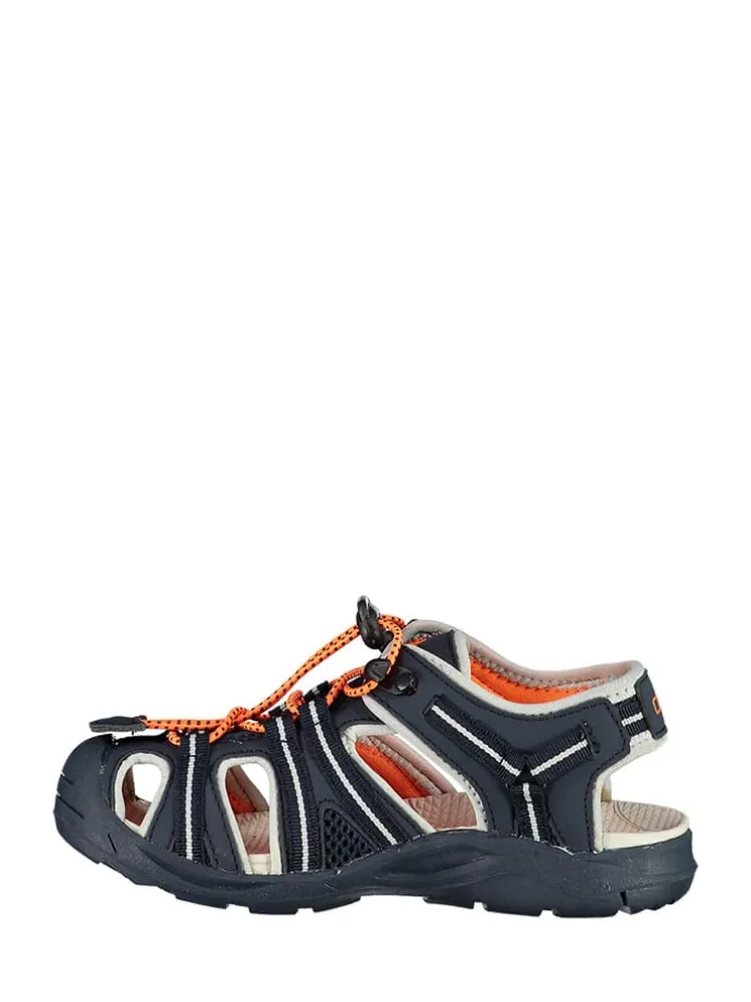 Wanderhalbsandalen "Aquaril" in Dunkelblau/ Orange