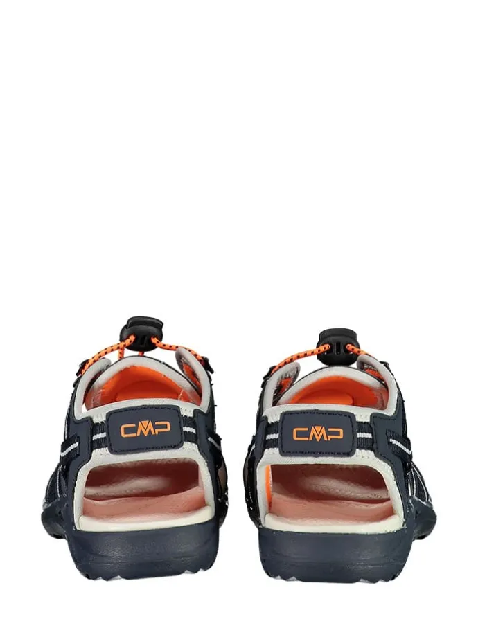 Wanderhalbsandalen "Aquaril" in Dunkelblau/ Orange