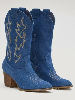 Westernstiefel in Blau