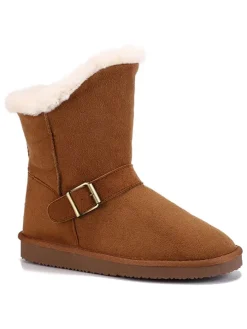 Winterboots "Coral" in Hellbraun