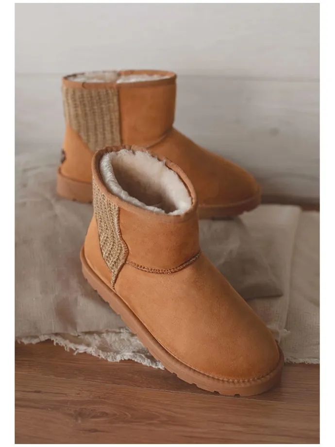 Winterboots "Davia" in Hellbraun