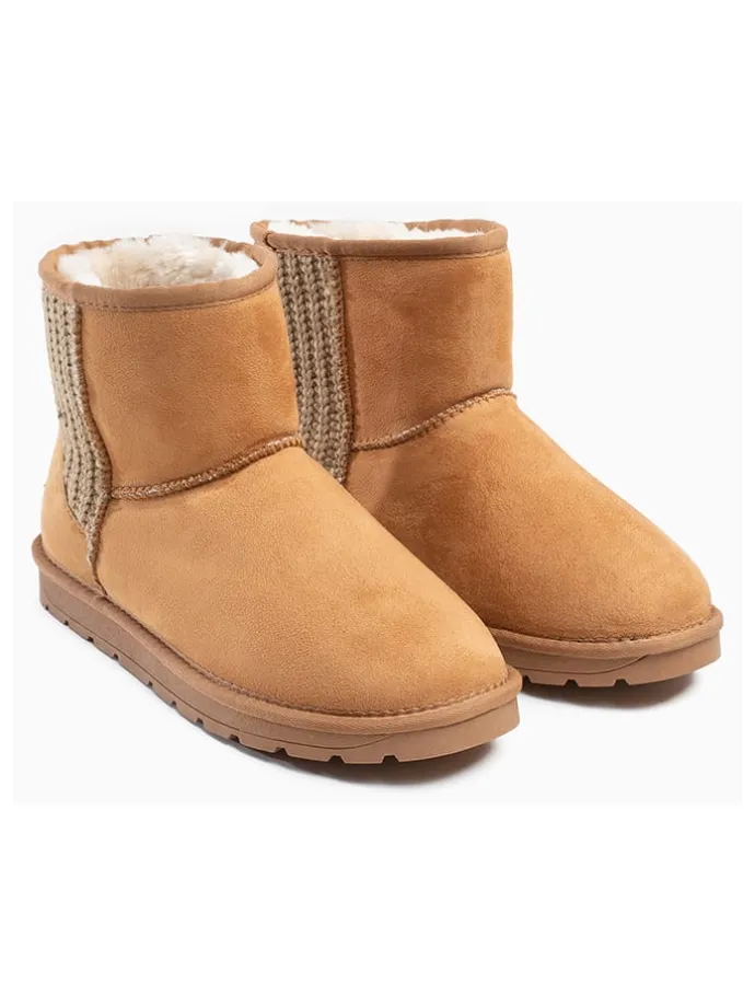 Winterboots "Davia" in Hellbraun