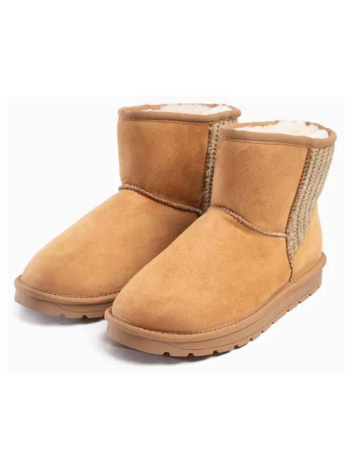 Winterboots "Davia" in Hellbraun