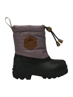 Winterboots in Aubergine/ Schwarz