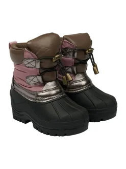 Winterboots in Beere/ Schwarz